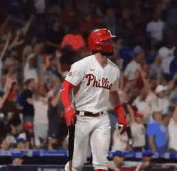 Bryce Harper Throw Bat Run GIF