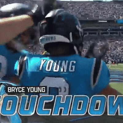 Bryce Young Duchoow Is A Football Player With A Blue Jersey GIF