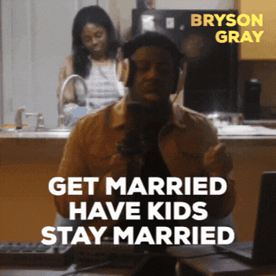 Bryson Gray Says Get Married Have Kids Stay Married In Front Of A Microphone GIF