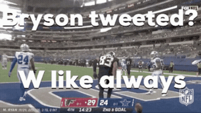 Bryson Tweeted W Like Always During A Football Game On Fox GIF