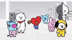 BT21 Characters Dancing Go Go GIF