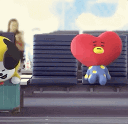 BT21 Chimmy And Tata Bench Time Together GIF