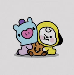 BT21 Close Friends Sharing A Moment GIF
