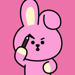 BT21 Cooky Doing Make Up With Shooky GIF