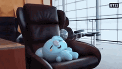 BT21 Koya Sleeping In A Chair GIF