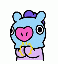 BT21 Mang Clapping Happily GIF