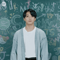 BTS Jungkook 7 Hand Sign Spotify GIF