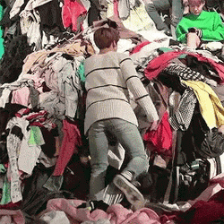 Bts Jungkook Mountain Of Laundry GIF