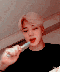 BTS Park Jimin Writing GIF