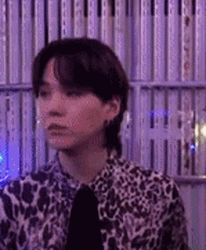 BTS Suga In Mullet Hair GIF