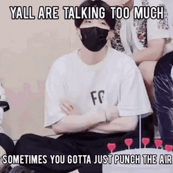 BTS Suga Punching Air GIF