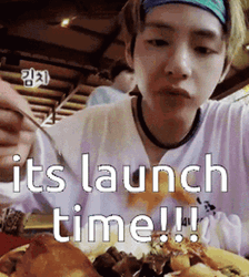 BTS Taehyung Lunch Time  GIF