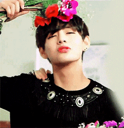 Bts V Kim Taehyung Flowers GIF