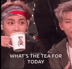 BTS V Whats The Tea For Today GIF