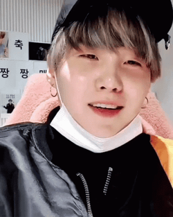 BTS Yoongi Suga Laughing GIF