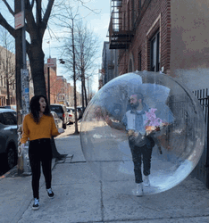 Bubble Boy Dating Ordinary Girl  GIF