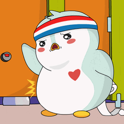 Bubble Guts Penguin Tummy Hurting GIF