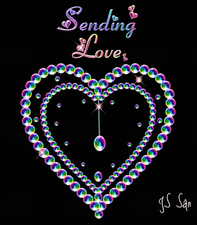 Bubble Heart Sending Love GIF