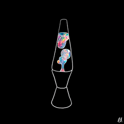 Bubble Rainbow Lava Lamp GIF
