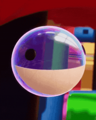 Bubble With Black Hole GIF