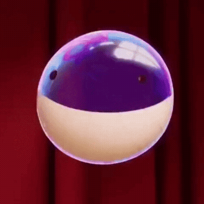 Bubble With Shark's Teeth GIF