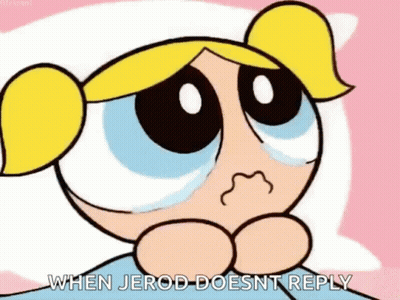 Bubbles Crying When Jerod Doesn't Reply GIF