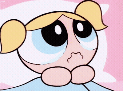Bubbles From Powerpuff Girls Crying With Tears GIF