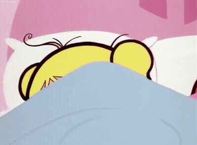 Bubbles From Powerpuff Girls Laying In Bed GIF
