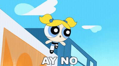 Bubbles Powerpuff Girls Jumping Off Building Ay No GIF