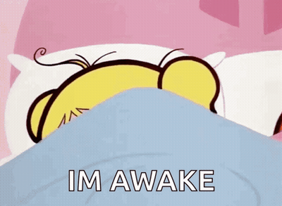 Bubbles Sleeping With Im Awake GIF