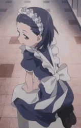 Bubbly Anime Maid Girl