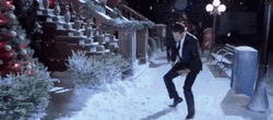 Buble Dancing On Winter Christmas GIF