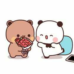 Bubu Received Flowers From Dudu GIF