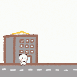 Bubu Running Away From Fire GIF