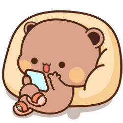 Bubu Scrolling Phone Im Chill GIF
