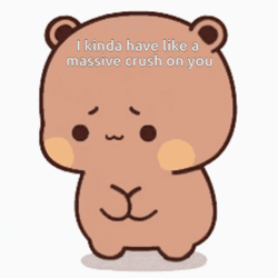 Bubu Teddy Has A Crush To Someone GIF