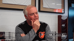 Buck Showalter Watching Carefully The Orioles Team GIF