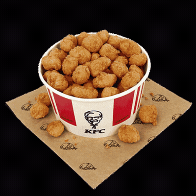 Bucket Of KFC Popcorn Chicken GIF