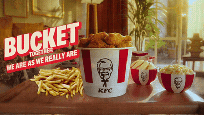 Bucket Together We Are As We Really Are With KFC Bucket GIF