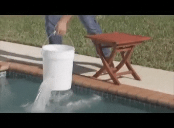 Bucket Water Going To Empty  GIF
