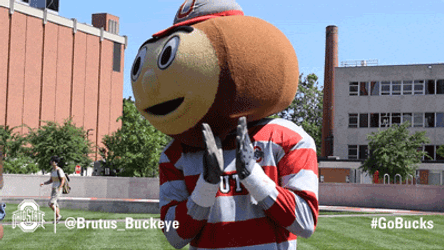 Buckeyes Brutus Mascot Clapping GIF