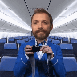 Buckle Up In Plane GIF
