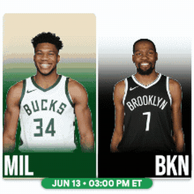 Bucks And Brooklyn Nets Players Standing Together GIF