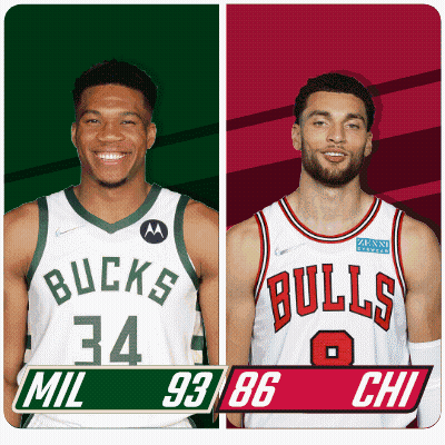 Bucks And Bulls Basketball Players GIF
