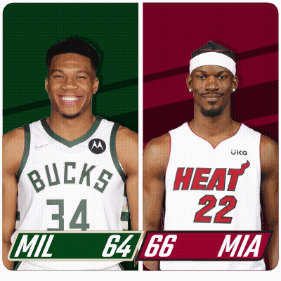 Bucks And Heat Basketball Players GIF