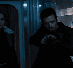 Bucky Barnes Gun Fight GIF