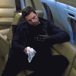 Bucky Barnes Sitting Winter Soldier GIF