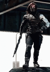 Bucky Barnes Walking Winter Soldier GIF