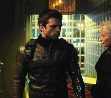 Bucky Being Observed GIF