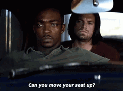 Bucky Being Uncomfortable GIF